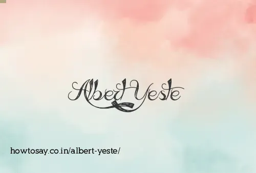 Albert Yeste