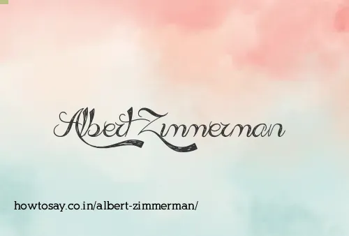 Albert Zimmerman