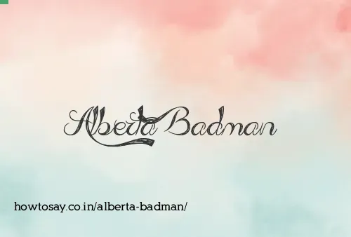 Alberta Badman