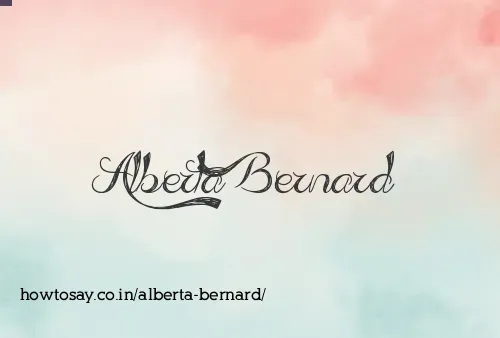 Alberta Bernard