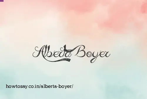 Alberta Boyer