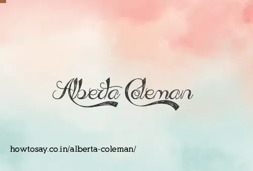 Alberta Coleman