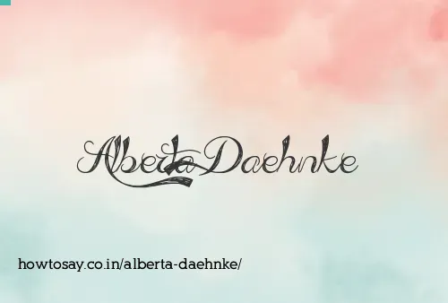 Alberta Daehnke