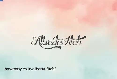 Alberta Fitch