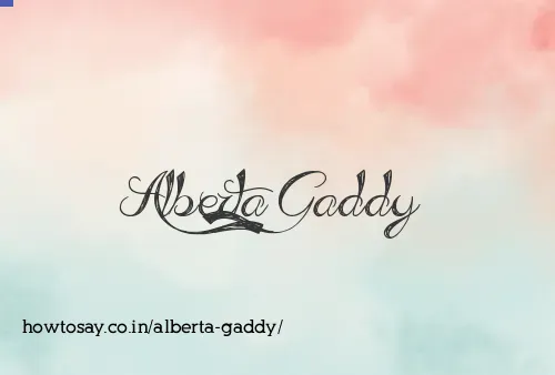 Alberta Gaddy