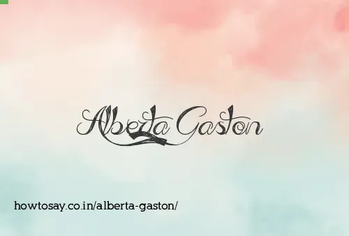 Alberta Gaston