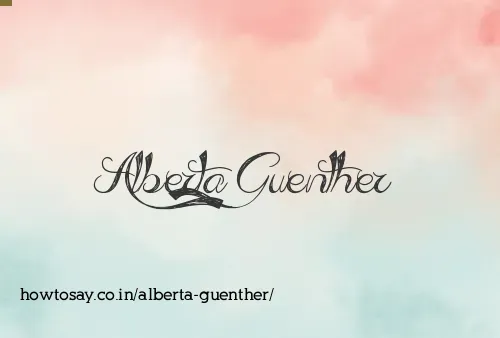 Alberta Guenther