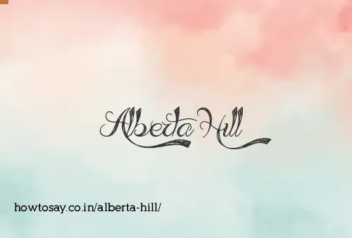 Alberta Hill