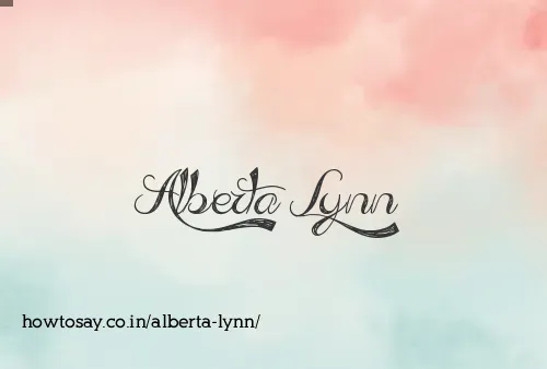 Alberta Lynn