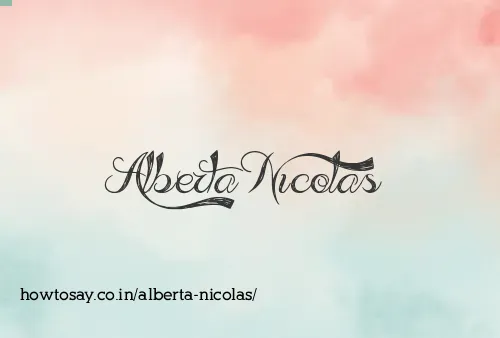 Alberta Nicolas