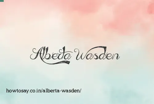 Alberta Wasden