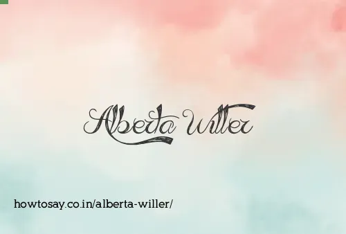 Alberta Willer