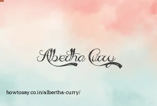 Albertha Curry