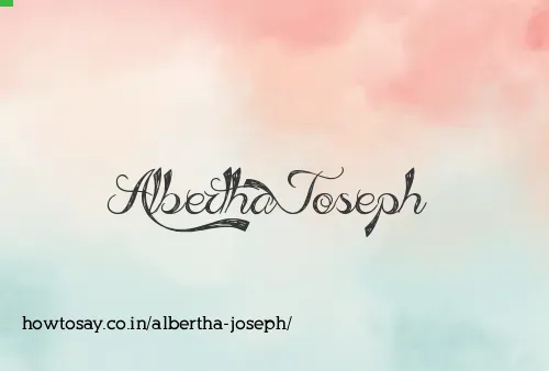 Albertha Joseph