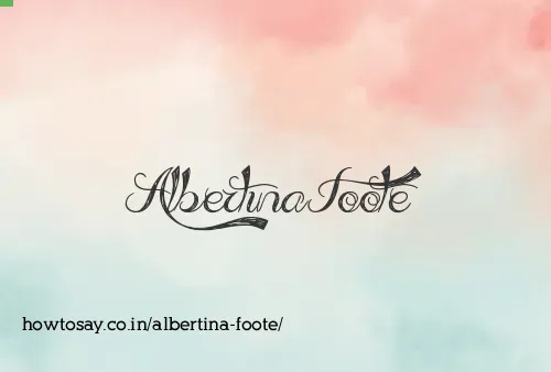 Albertina Foote