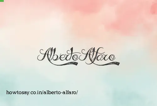 Alberto Alfaro