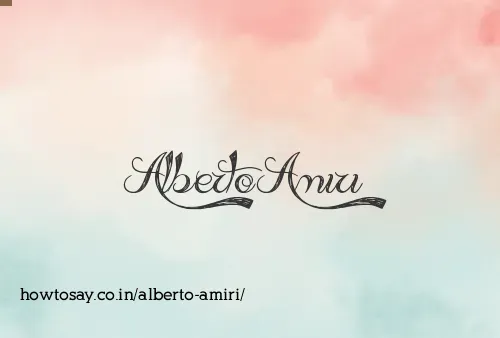 Alberto Amiri