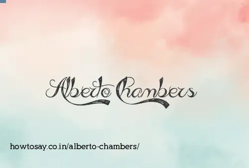 Alberto Chambers