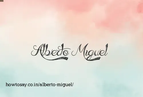 Alberto Miguel
