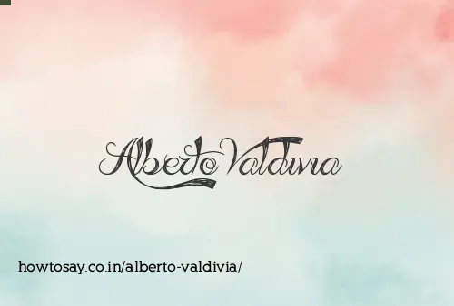 Alberto Valdivia
