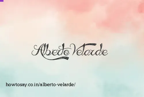 Alberto Velarde