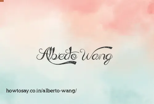 Alberto Wang