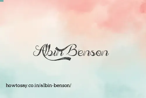 Albin Benson