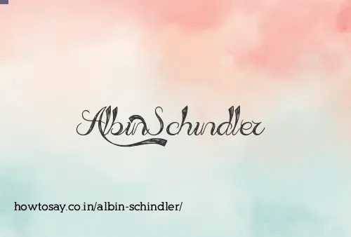 Albin Schindler