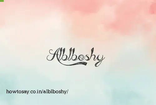 Alblboshy