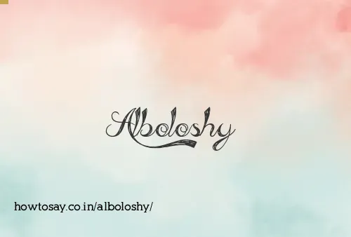 Alboloshy