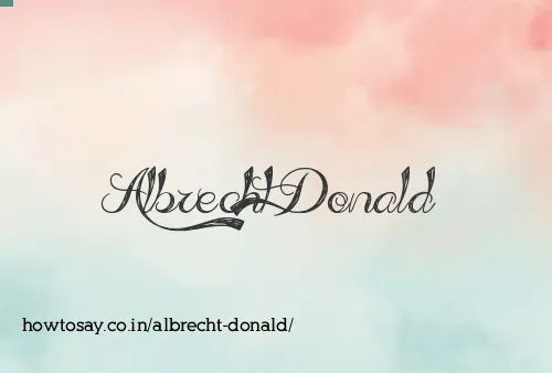 Albrecht Donald
