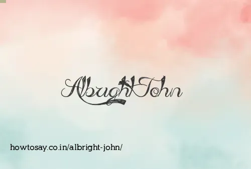 Albright John