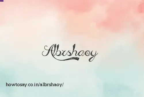 Albrshaoy