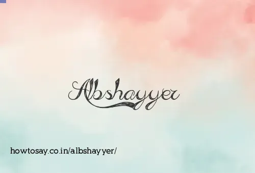 Albshayyer