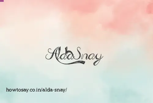 Alda Snay