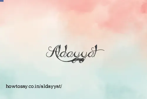 Aldayyat