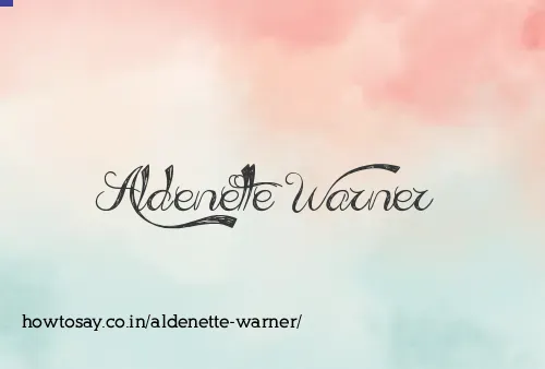 Aldenette Warner