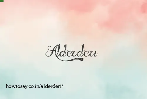 Alderderi