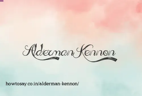 Alderman Kennon