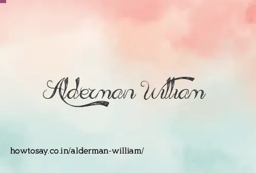Alderman William