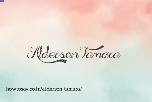 Alderson Tamara