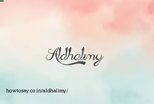 Aldhalimy
