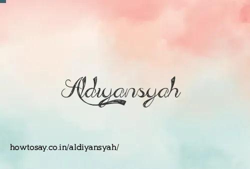 Aldiyansyah