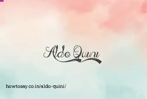 Aldo Quini