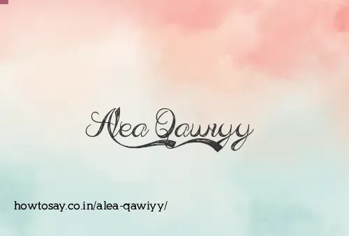 Alea Qawiyy