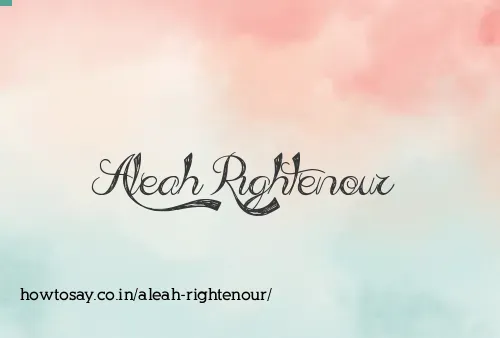 Aleah Rightenour
