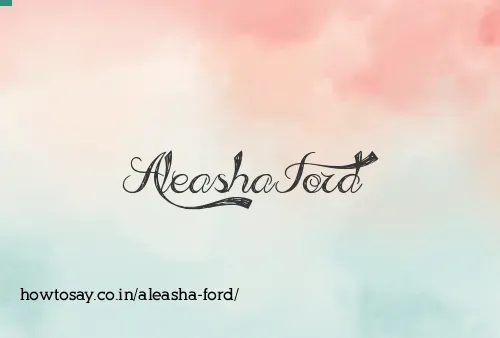 Aleasha Ford