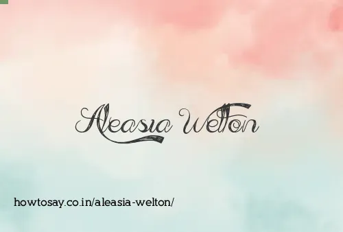 Aleasia Welton