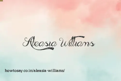 Aleasia Williams