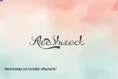 Alec Shurack